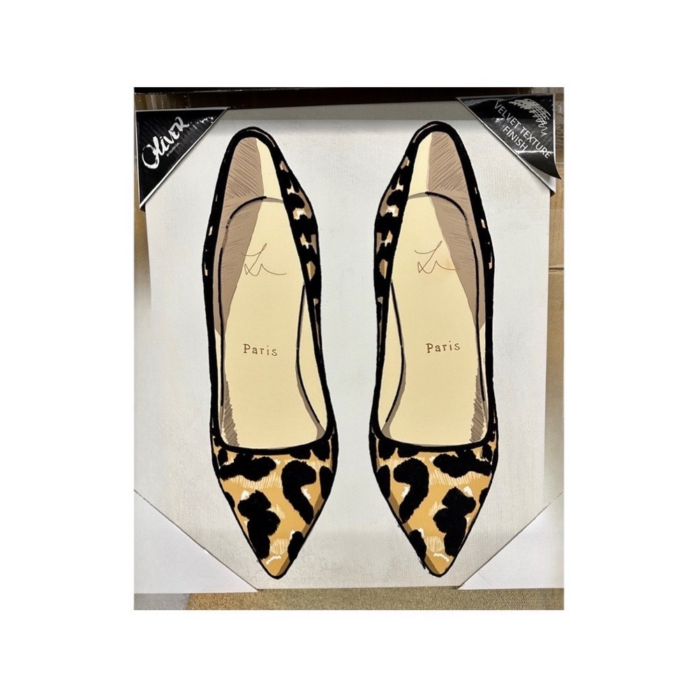 Artist Oliver Gal FASHION Animal Print High Heels Shoes Wall Art Picture‎